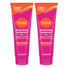 Clean Tangerine | Cream Deodorant + Sweat Control 2-Pack