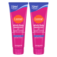 Soft Powder | Cream Deodorant + Sweat Control 2-Pack
