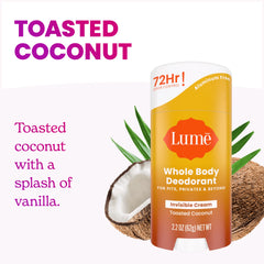 Toasted Coconut | Cream Deodorant Stick 6.68% Off Auto renew